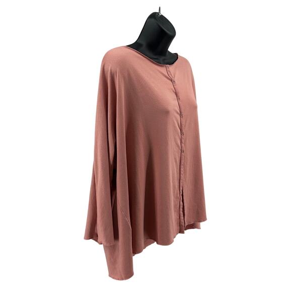 Nike Yoga Cardigan Sweater WMNS XXL Pink Snap Closure 3/4 Sleeve Dri-Fit Stretch - Picture 4 of 9